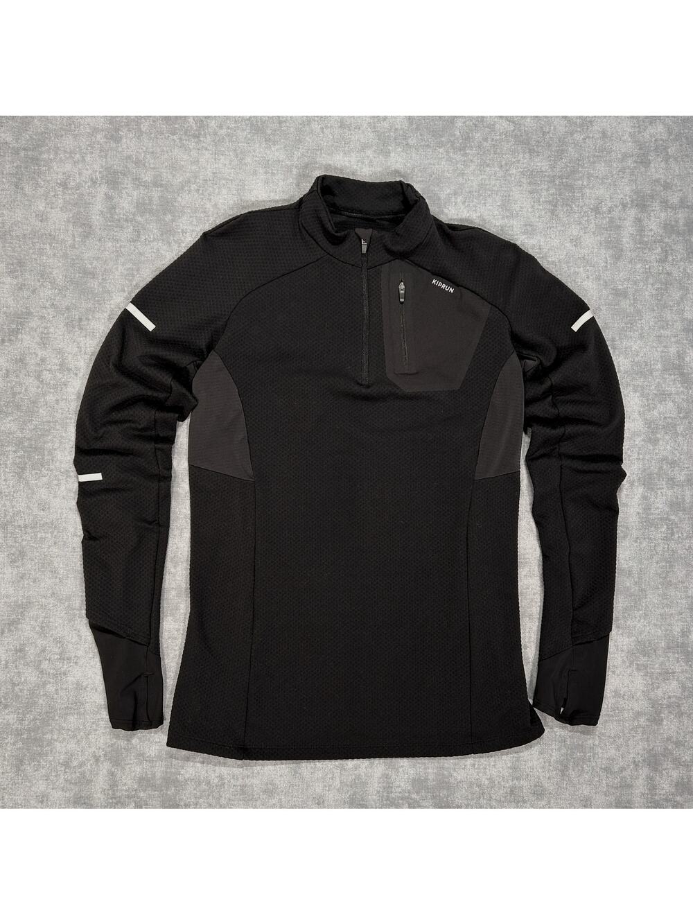 Decathlon Kiprun Warm Light stretch thermal 1/4 zip running pullover wms XS